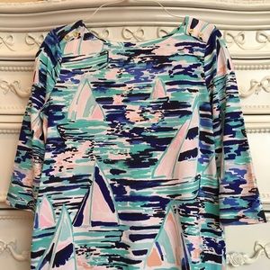 Lilly Pulitzer Regatta sailboat dress 12/14 xl